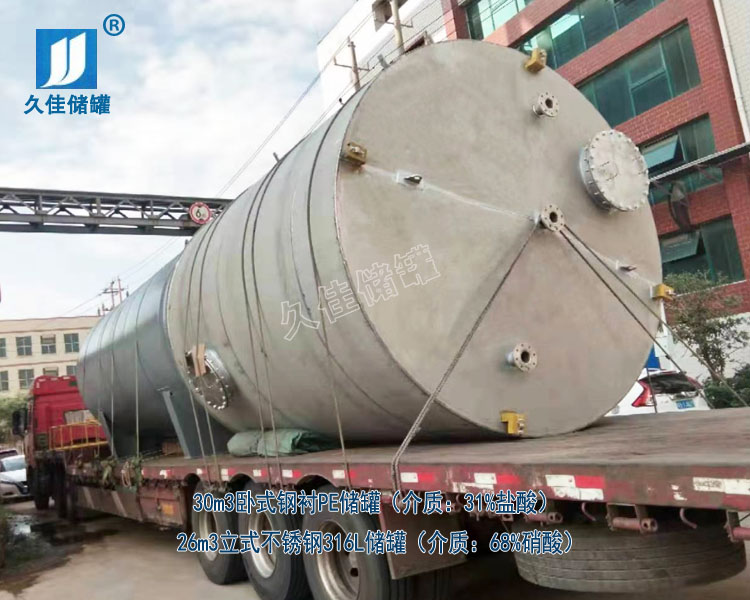 江西30立方鹽酸儲罐和26立方硝酸儲罐廠家哪家好？